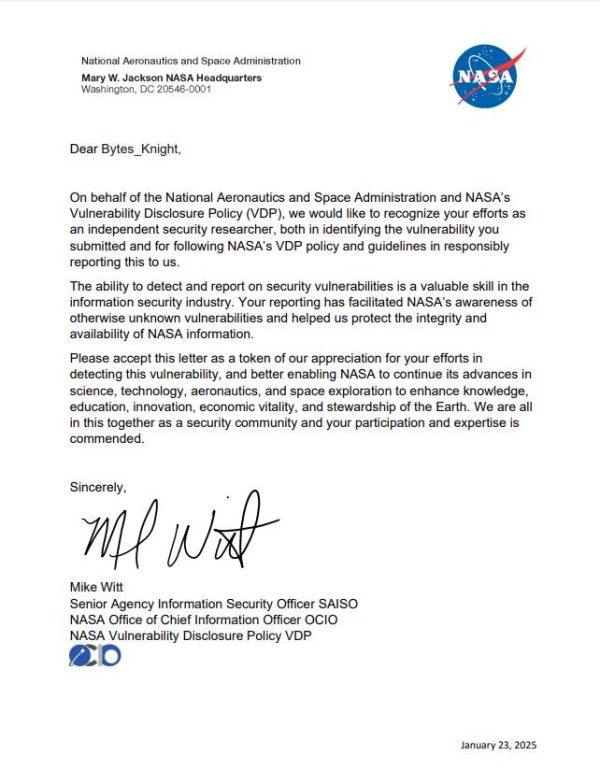 NASA Recognition
